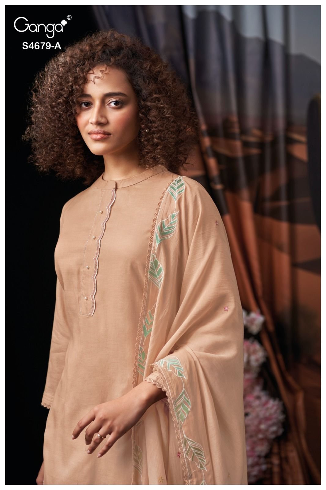Ganga Fashion Givra S4679 Premium Pure Mul Suit S4679-A