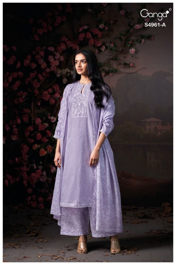 Ganga Fashion Griselda S4961 Premium Cotton Suit S4961-A