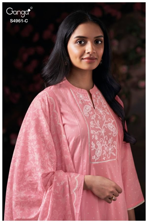 Ganga Fashion Griselda S4961 Premium Cotton Suit S4961-C