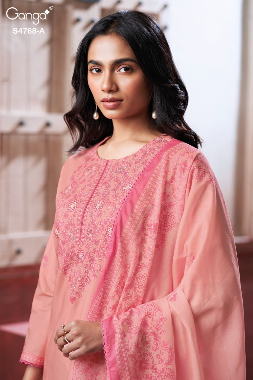 Ganga Fashion Grishma S4768 Premium Cotton Suit S47686-A