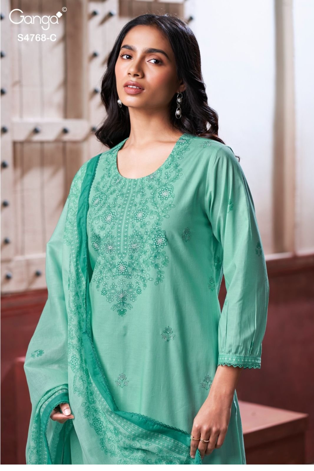 Ganga Fashion Grishma S4768 Premium Cotton Suit S47686-C