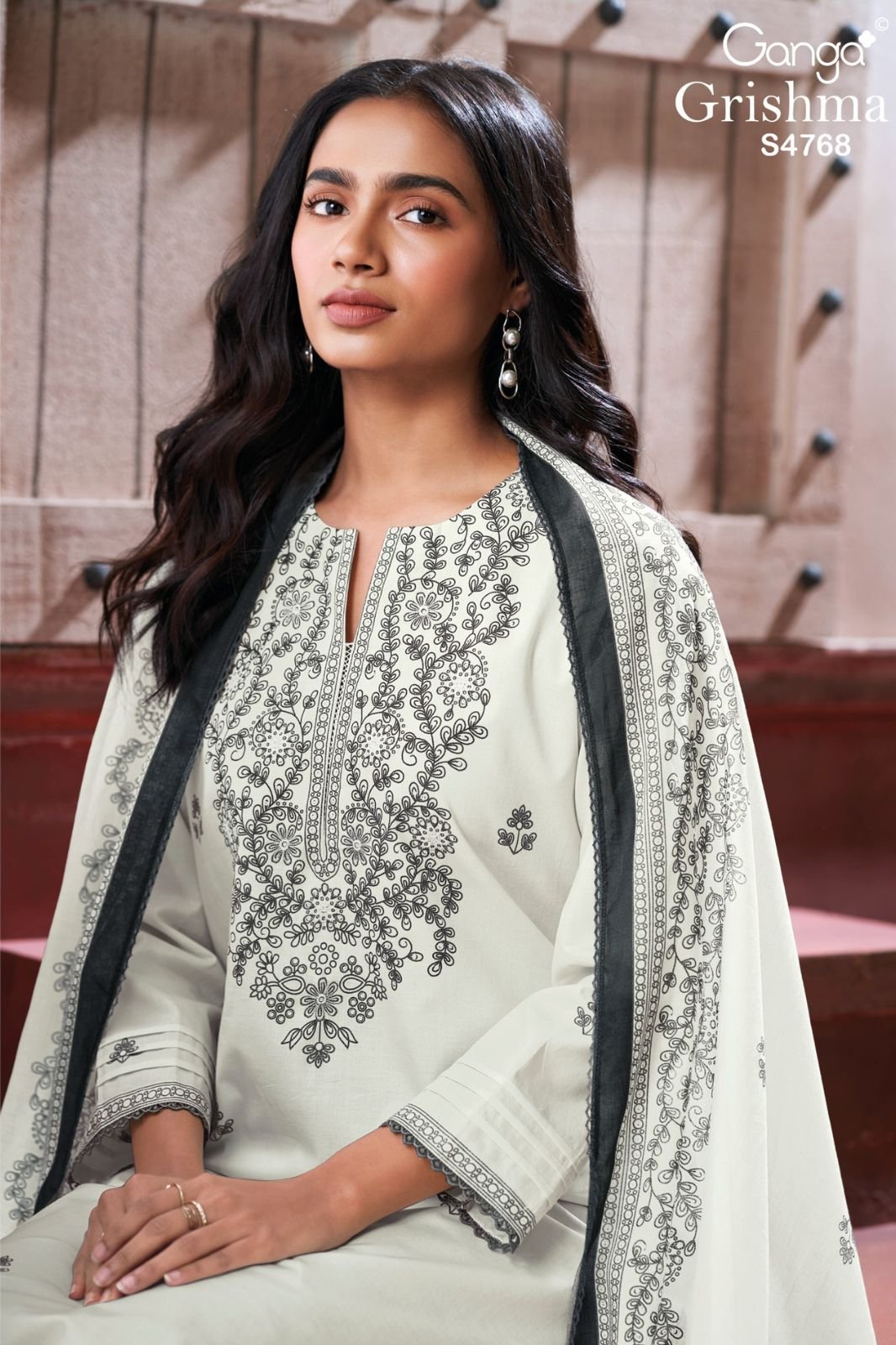 Ganga Fashion Grishma S4768 Premium Cotton Suit S47686-D
