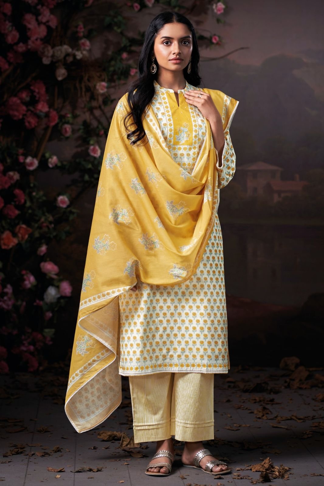 Ganga Fashion Hiranshi S4962 Premium Cotton Suit S4962-B