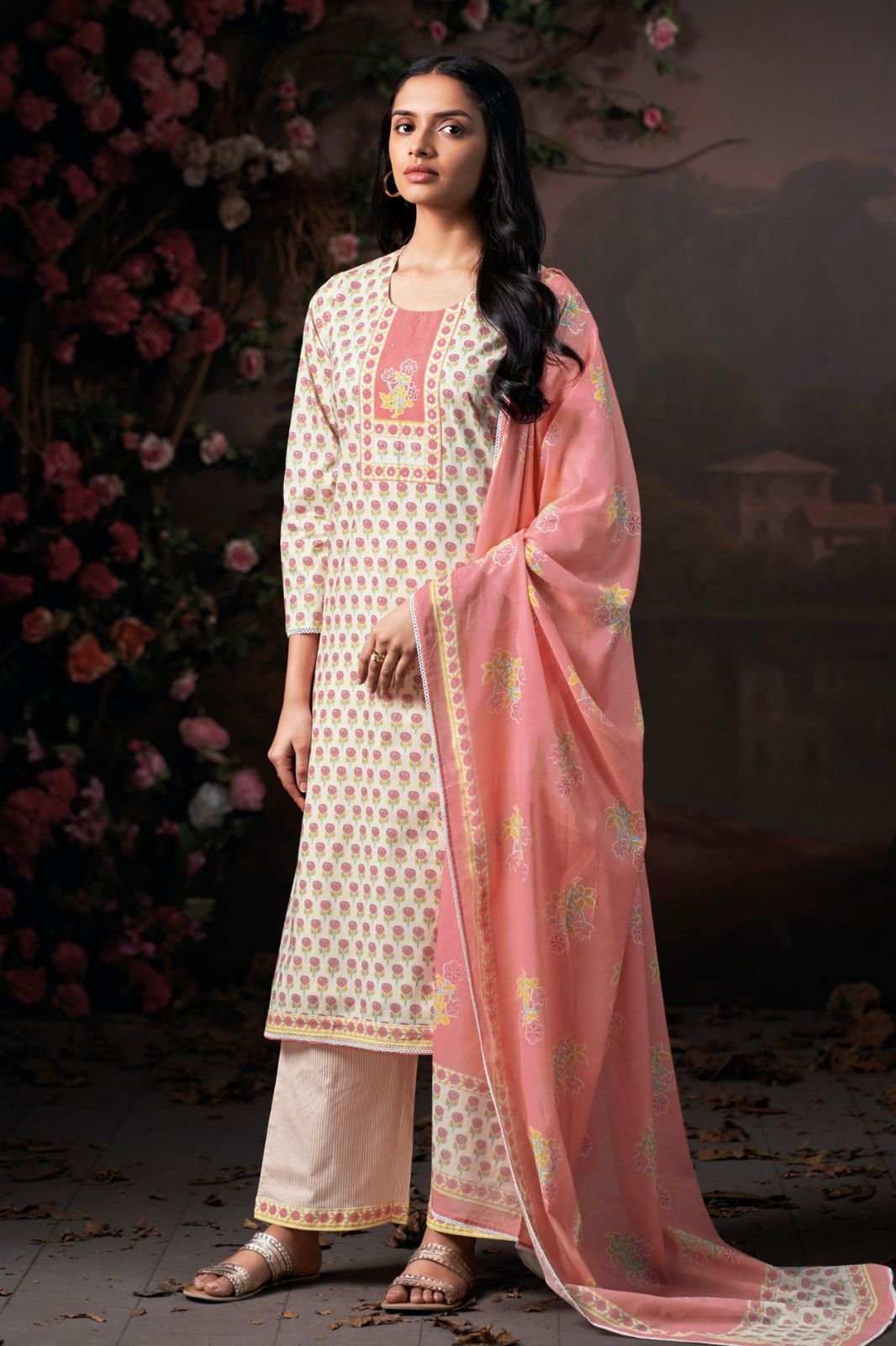 Ganga Fashion Hiranshi S4962 Premium Cotton Suit S4962-C