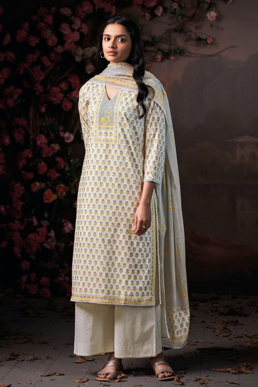 Ganga Fashion Hiranshi S4962 Premium Cotton Suit S4962-D