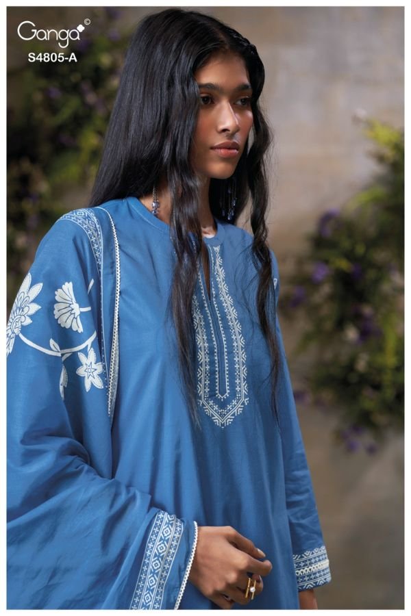 Ganga Fashion Ishmita S4805 Premium Cotton Suit S4805-A
