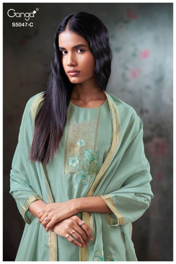 Ganga Fashion Ishvanshi S5047 Silk Salwar Suit S5047-C