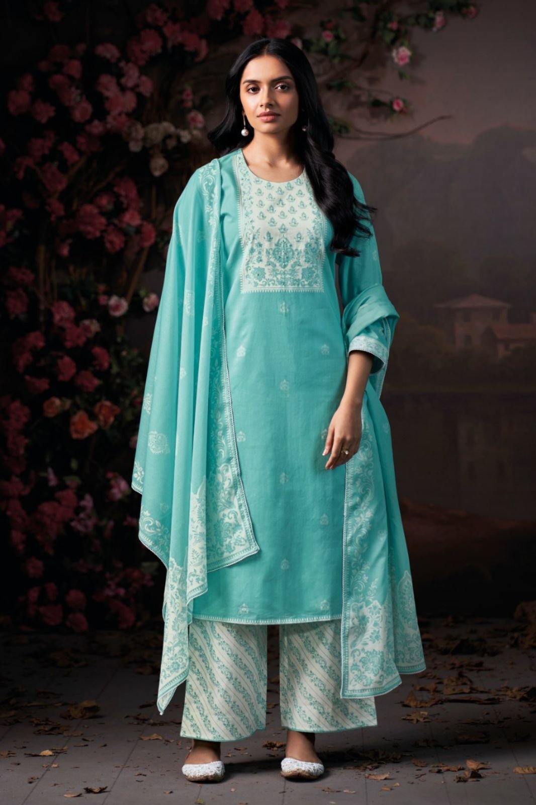 Ganga Fashion Ivania S4963 Premium Cotton Suit S4963-D