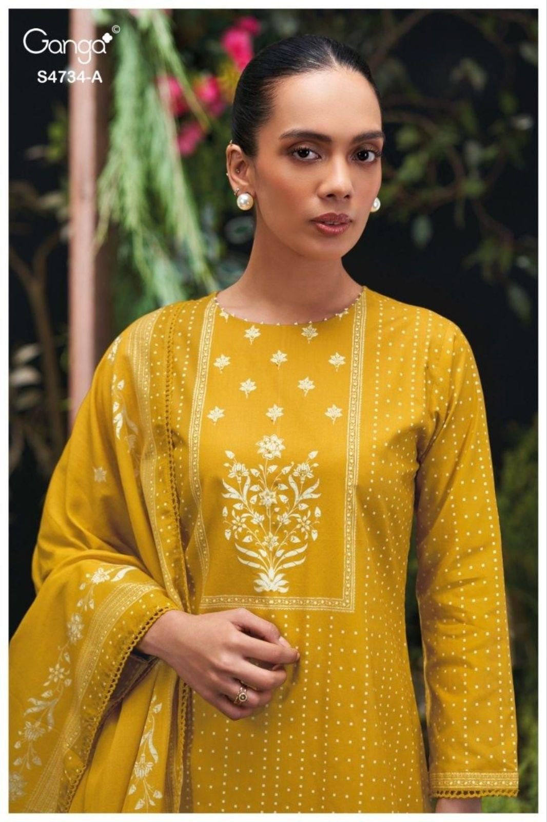 Ganga Fashion Jivanshi S4734 Premium Cotton Suit S4734-A
