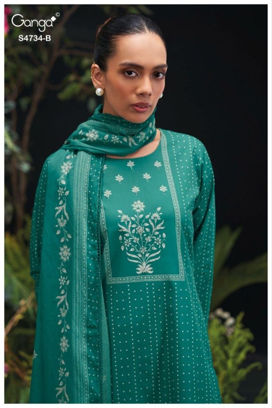 Ganga Fashion Jivanshi S4734 Premium Cotton Suit S4734-B