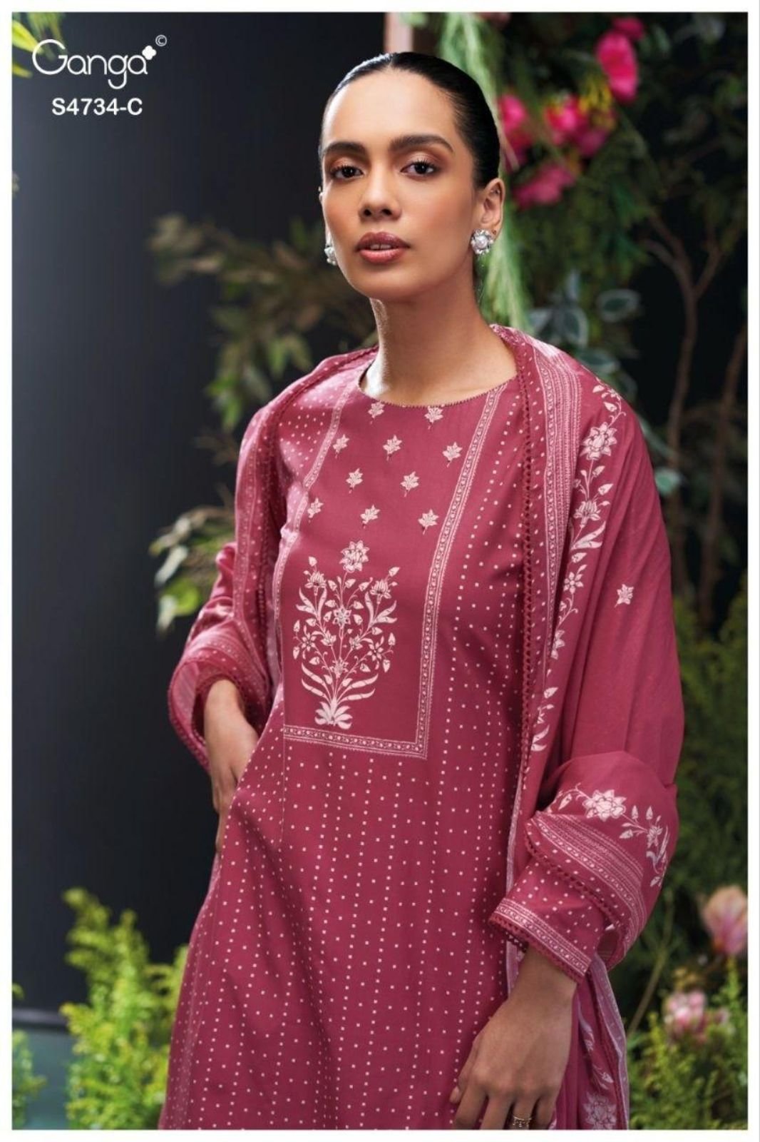 Ganga Fashion Jivanshi S4734 Premium Cotton Suit S4734-C