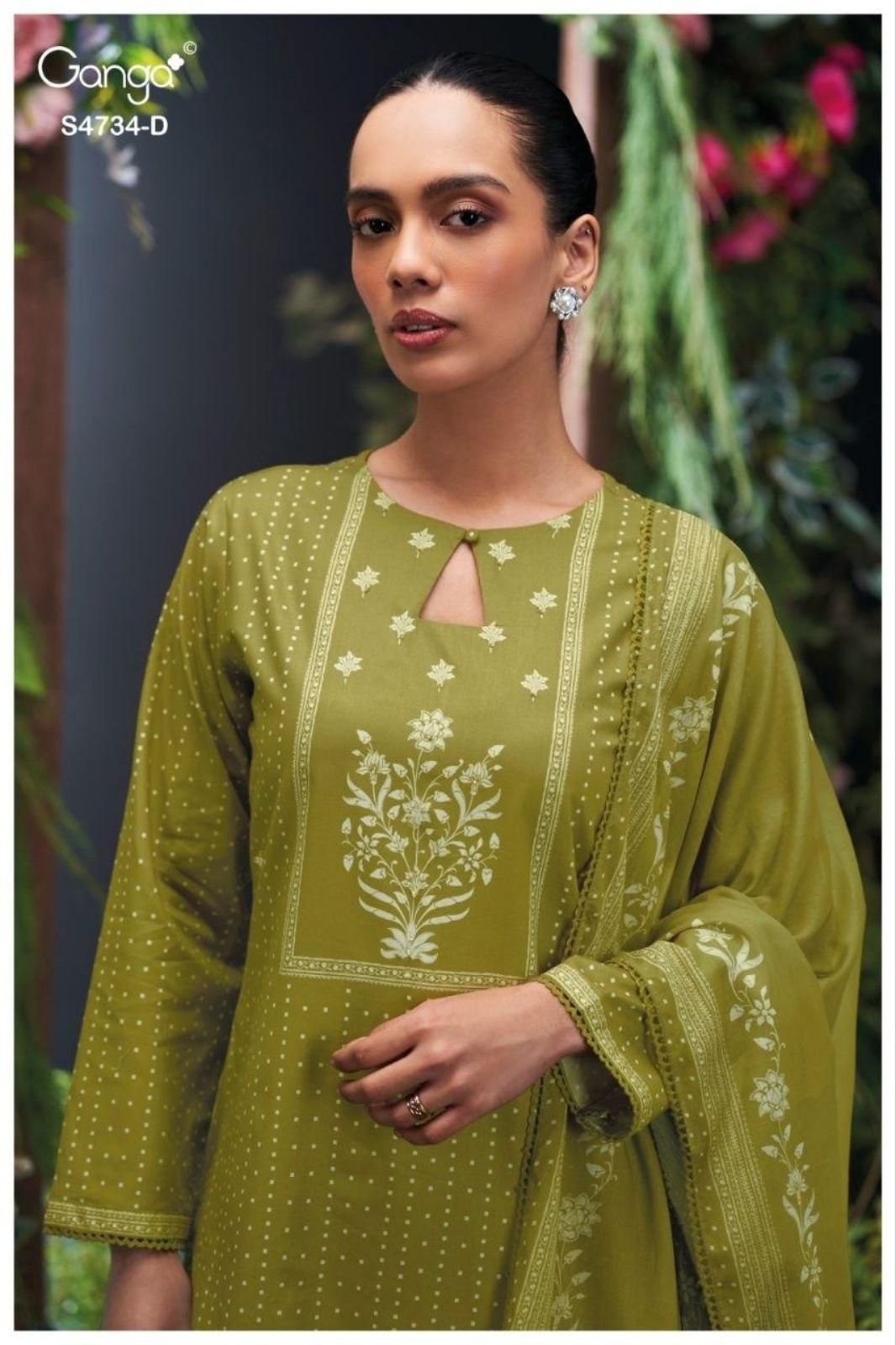 Ganga Fashion Jivanshi S4734 Premium Cotton Suit S4734-D