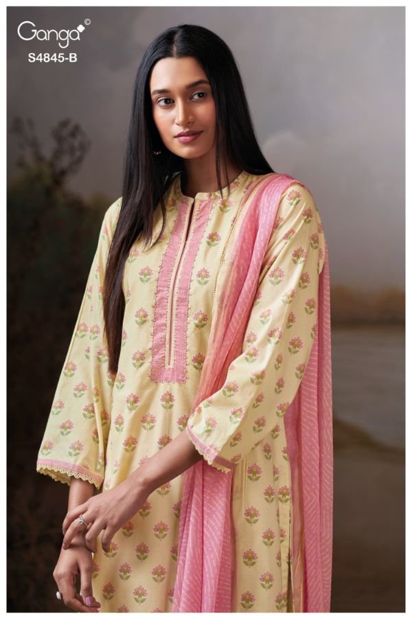 Ganga Fashion Junoira S4845 Premium Cotton Suit S4845-B