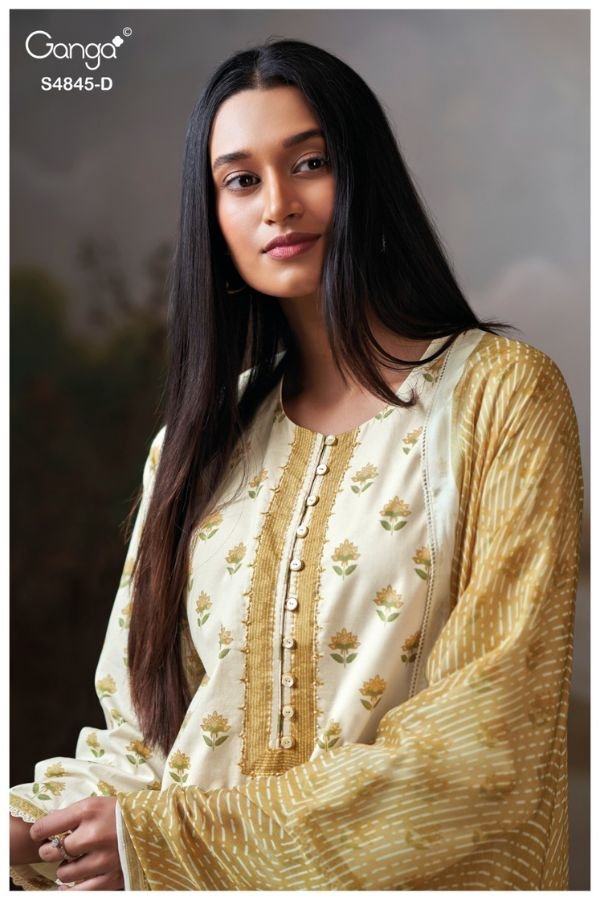 Ganga Fashion Junoira S4845 Premium Cotton Suit S4845-D
