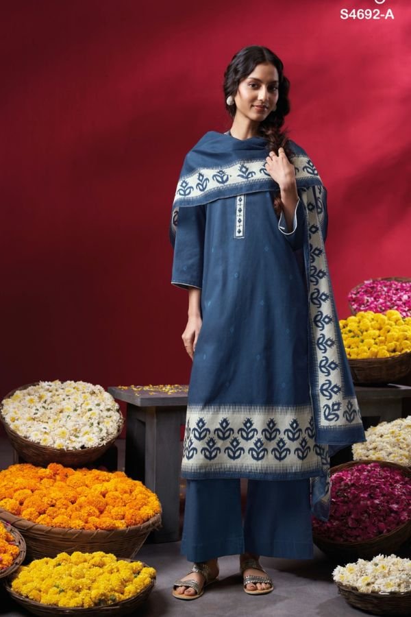 Ganga Fashion Kairika S4692 Premium Cotton Suit S4692-A
