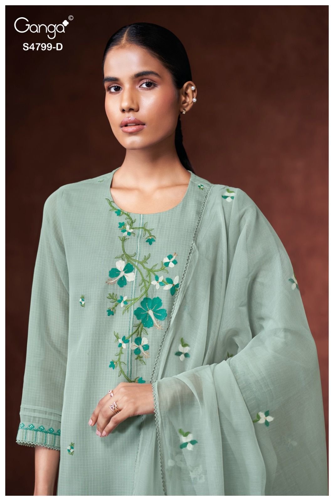 Ganga Fashion Keterine S4799 Pure Kota Ladies Suit S4799-D