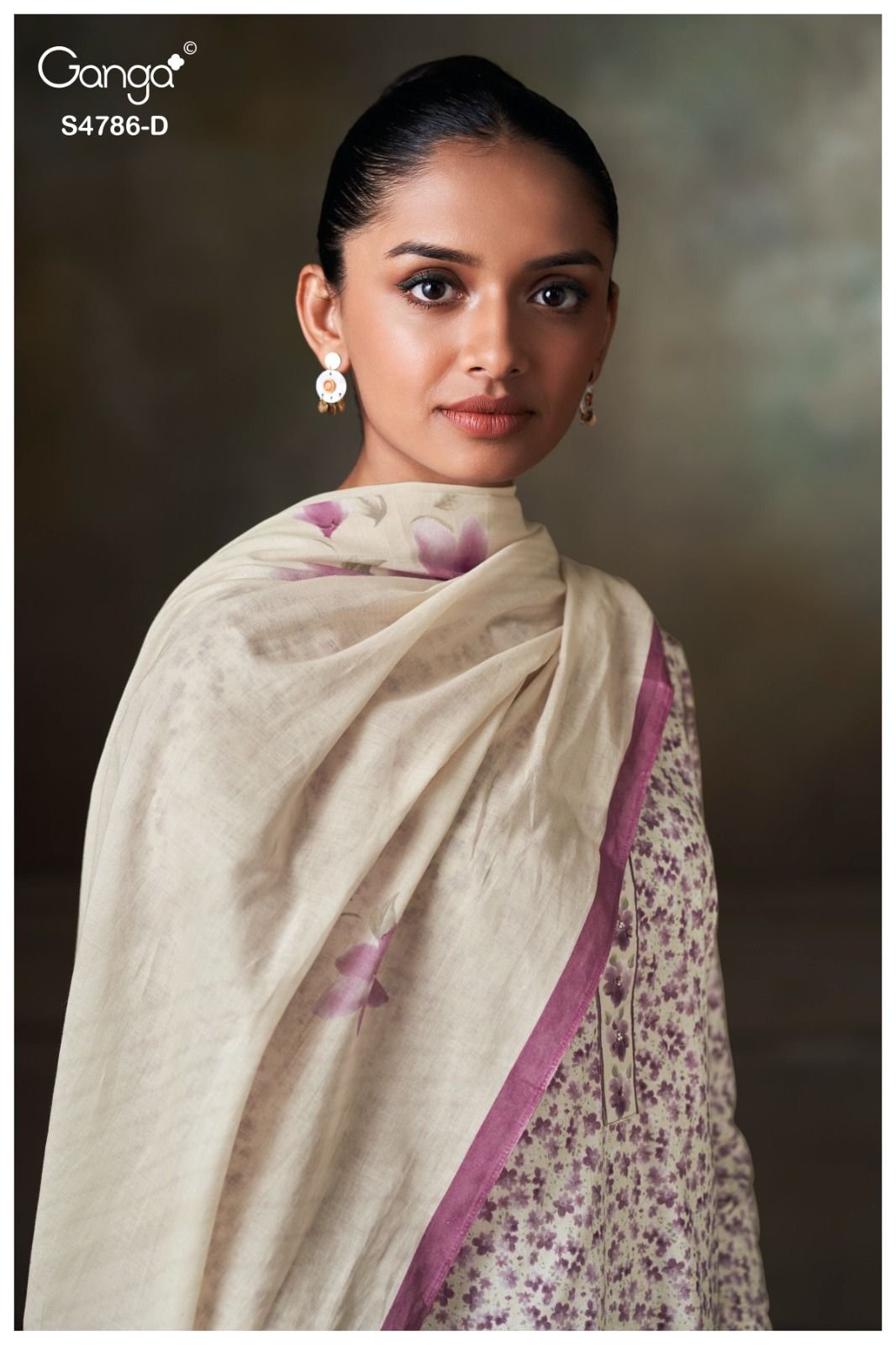 Ganga Fashion Ketzia S4786 Premium Cotton Suit S4786-D