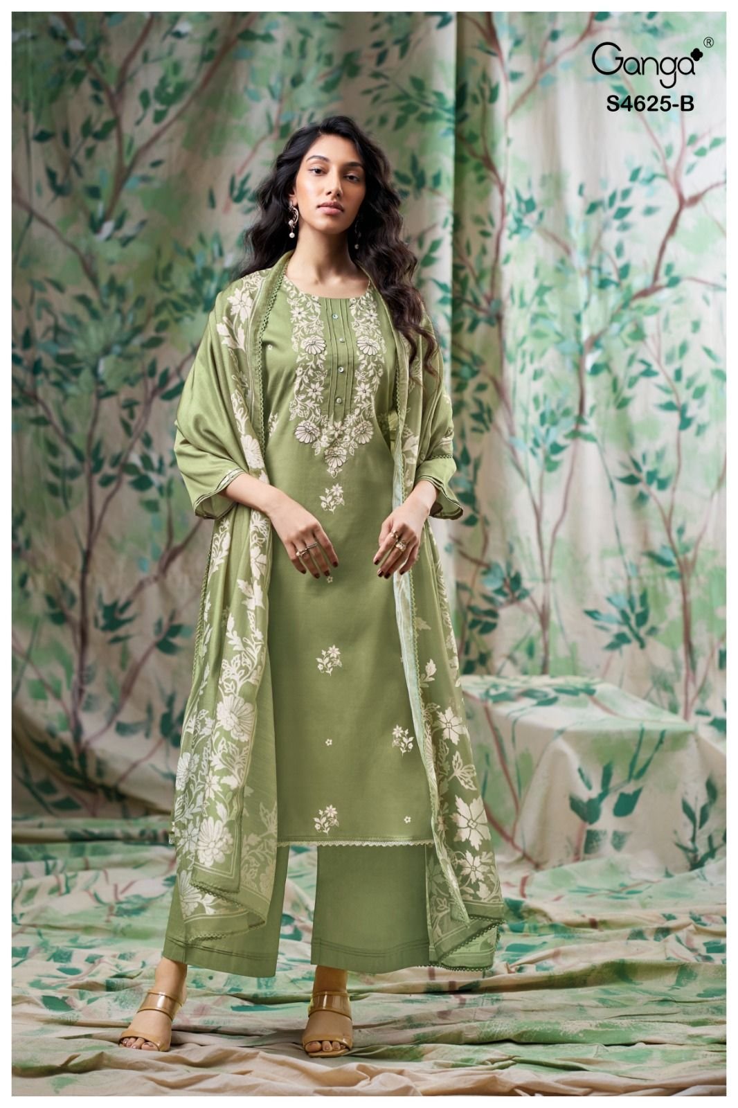 Ganga Fashion Kynna S4625 Premium Cotton Suit S4625-B