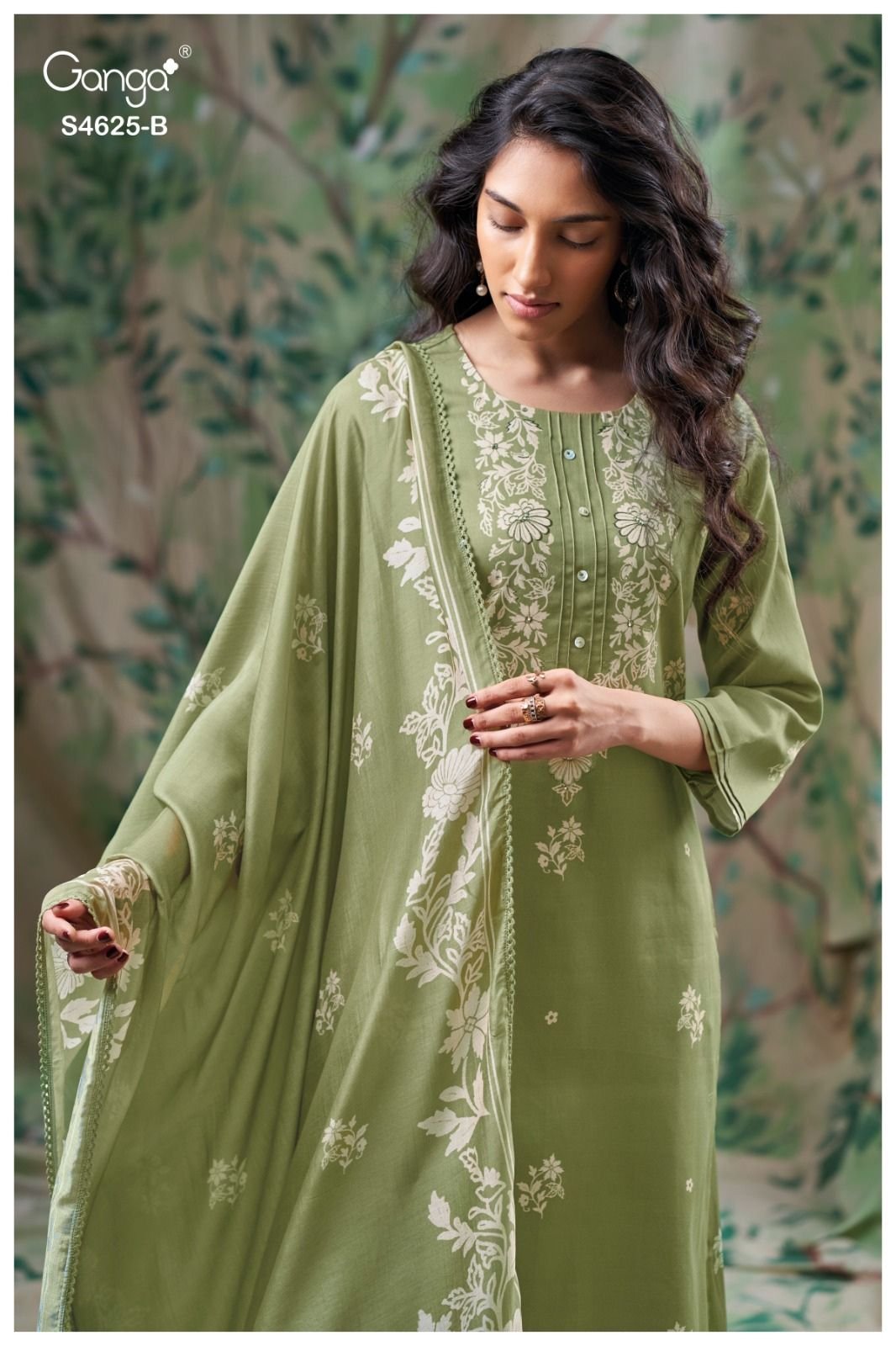 Ganga Fashion Kynna S4625 Premium Cotton Suit S4625-B