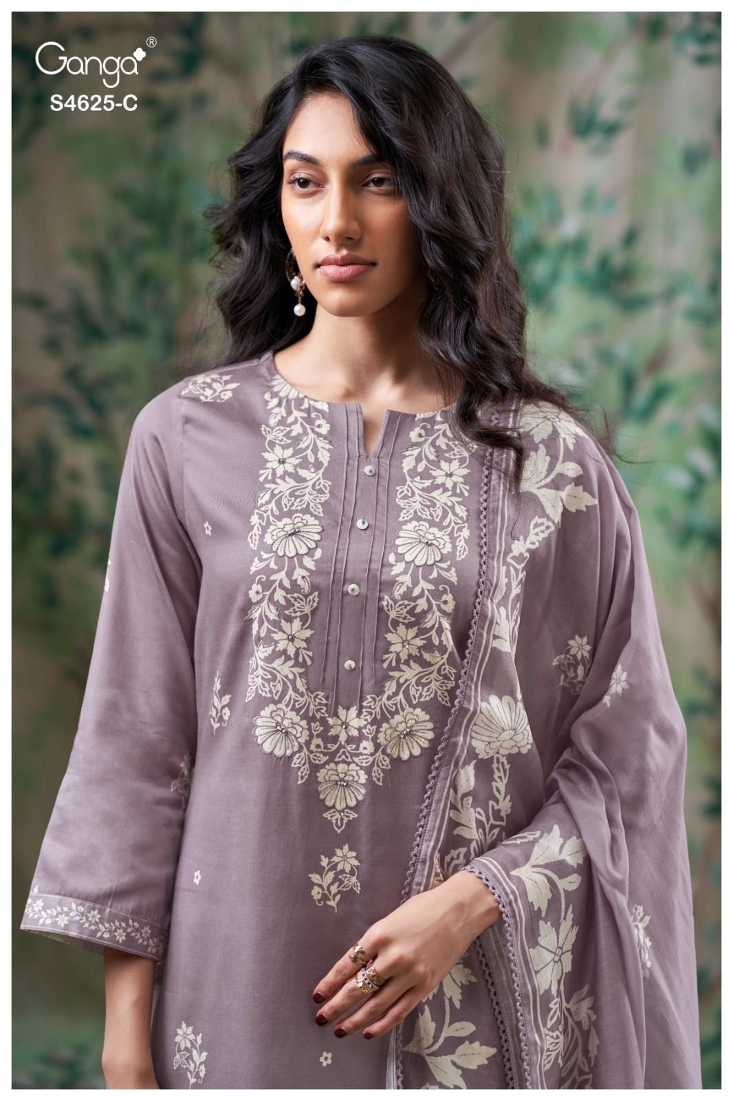 Ganga Fashion Kynna S4625 Premium Cotton Suit S4625-C