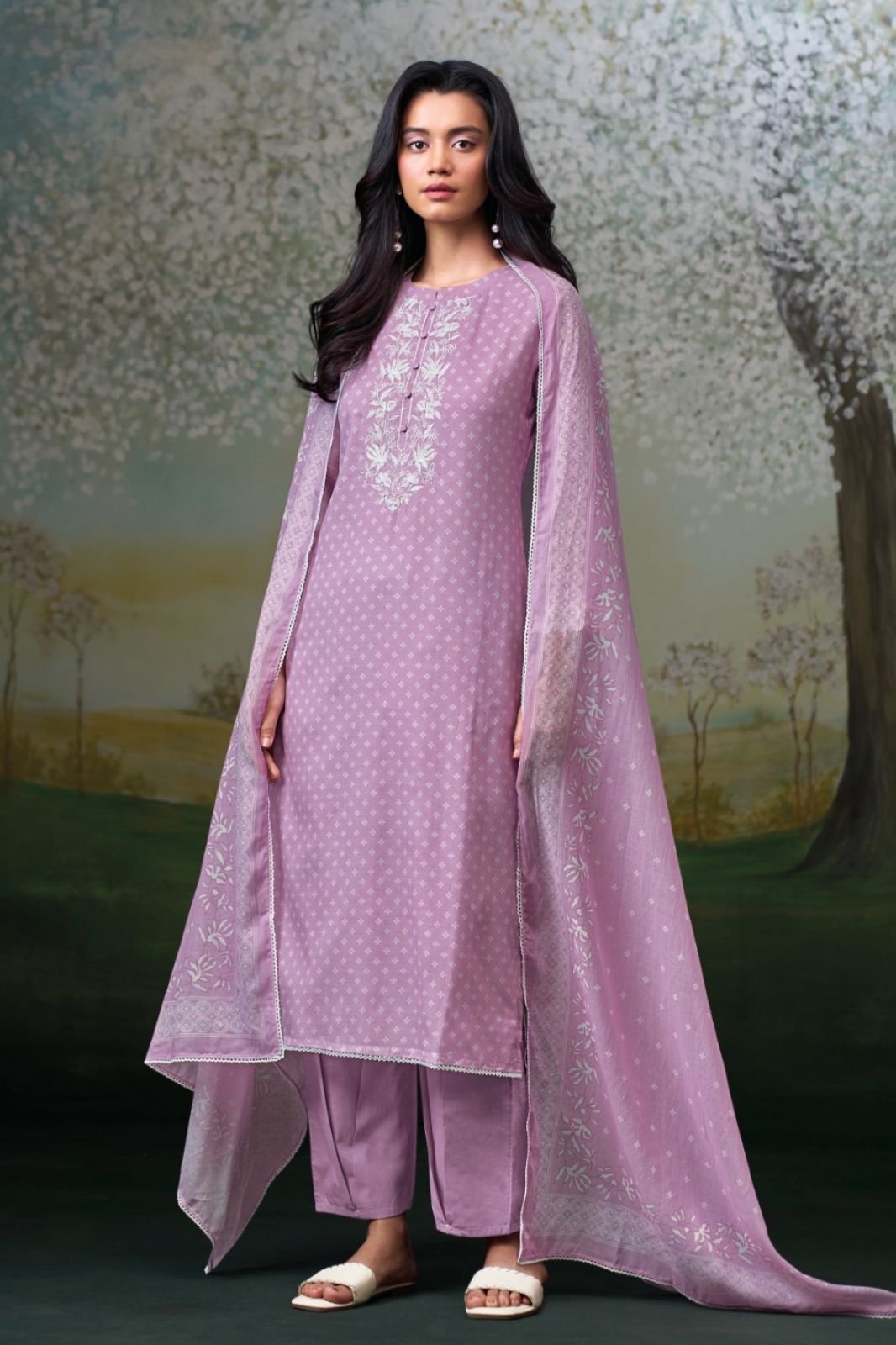 Ganga Fashion Kynza S4729 Premium Pure Mul Suit S4729-A