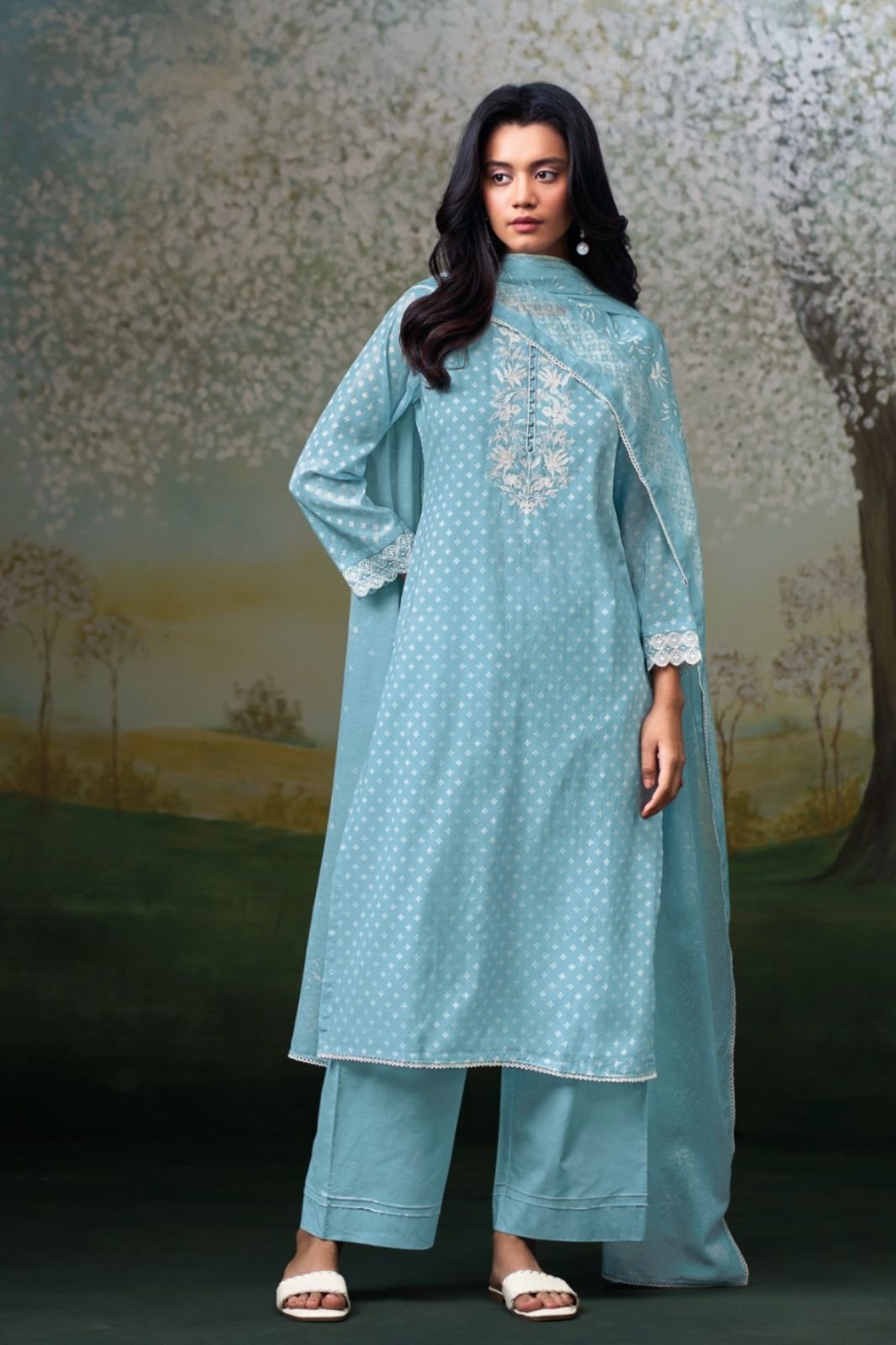 Ganga Fashion Kynza S4729 Premium Pure Mul Suit S4729-B