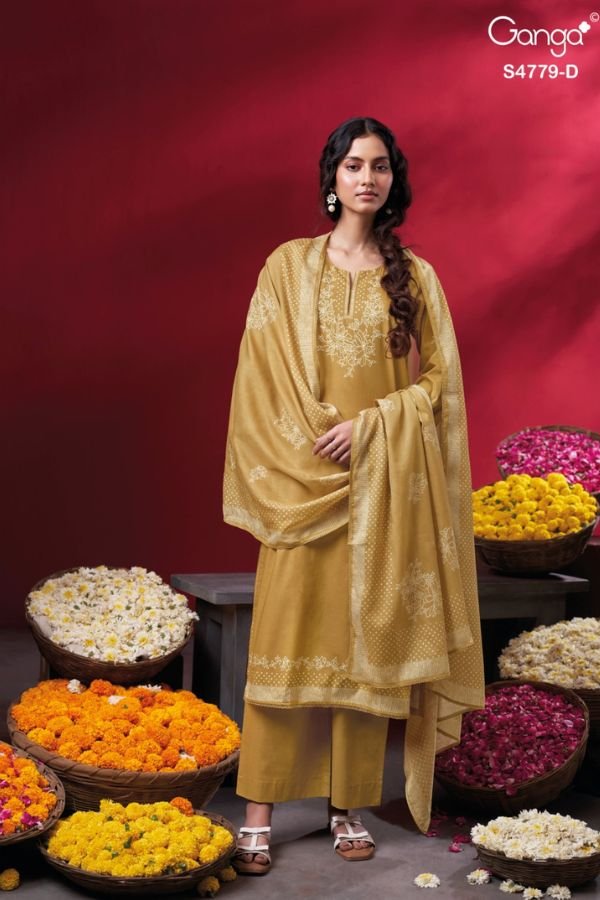 Ganga Fashion Mivana S4779 Premium Cotton Suit S4779-D