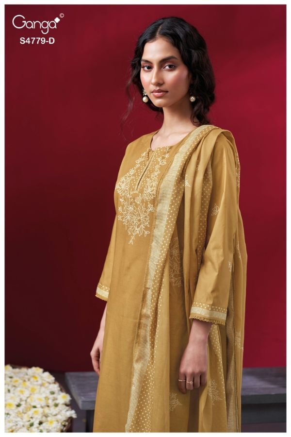 Ganga Fashion Mivana S4779 Premium Cotton Suit S4779-D