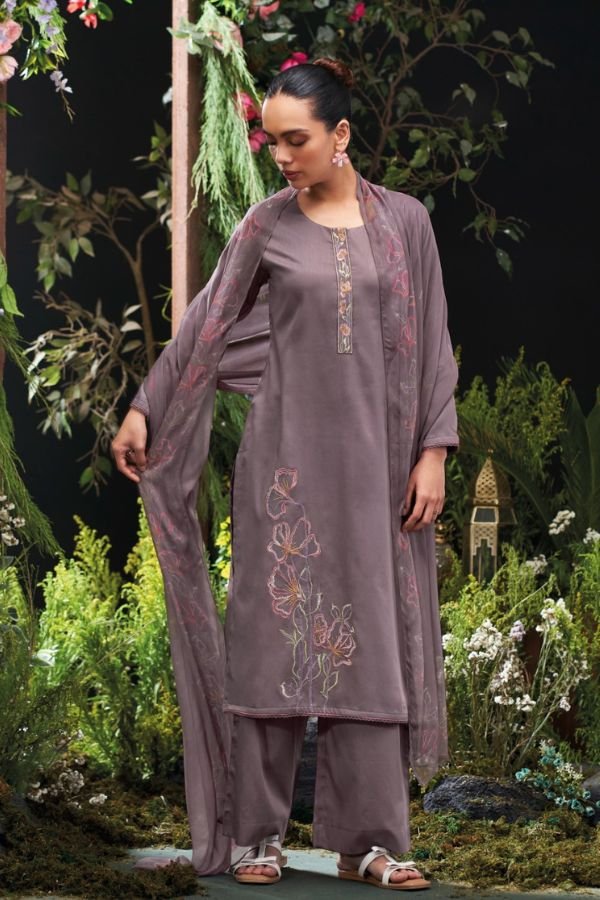 Ganga Fashion Morael S4745 Cotton Satin Ladies Suits S4745-A