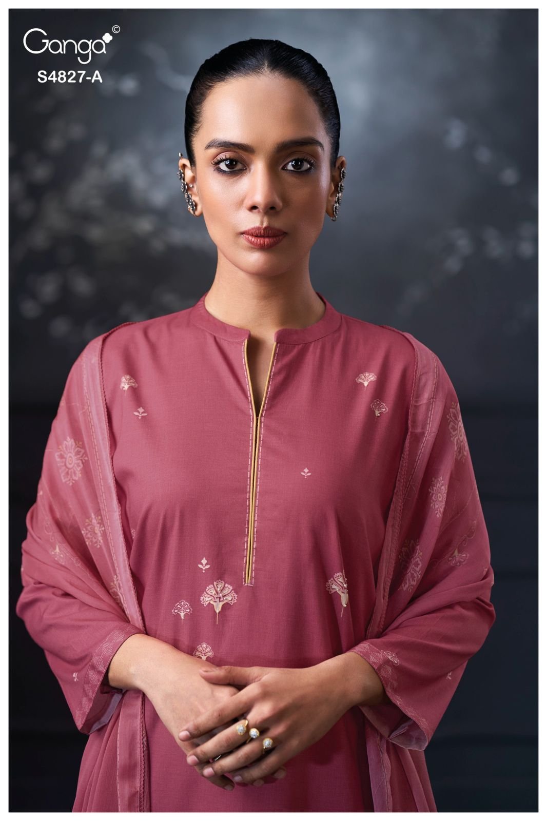 Ganga Fashion Mrinali S4827 Premium Cotton Suit S4827-A