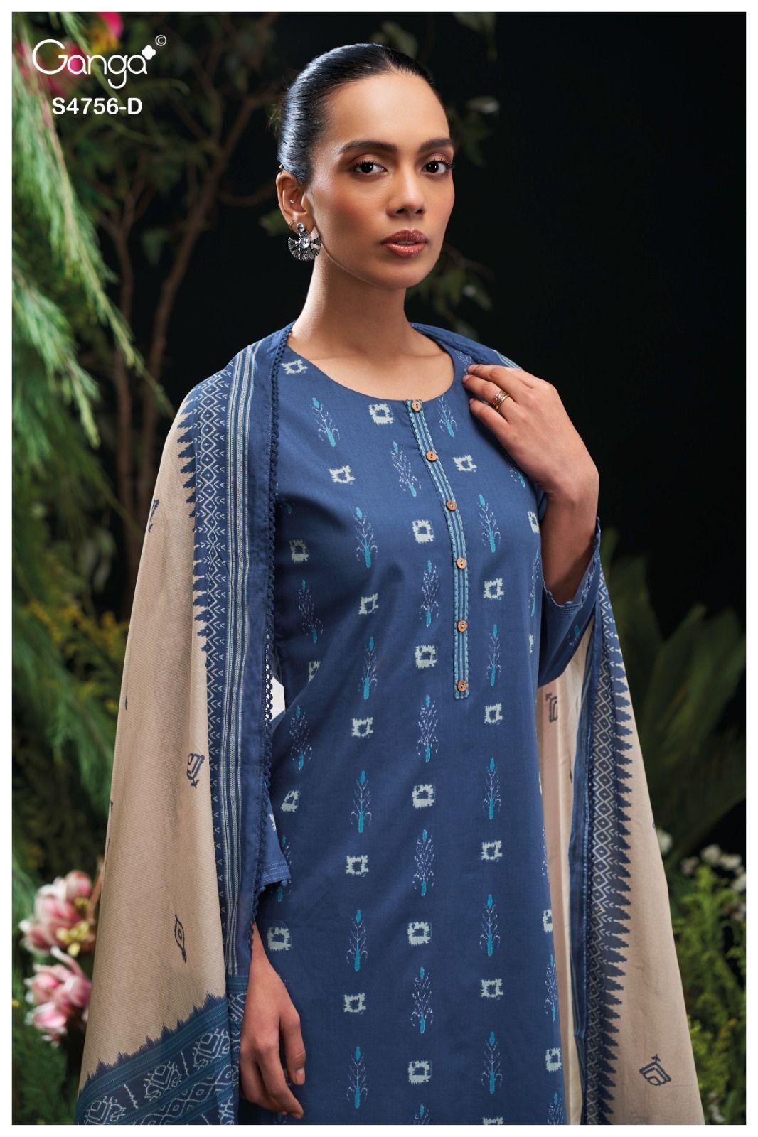 Netra Exclusive Kristi Pure Cotton Ladies Suit NE-C 2145 D