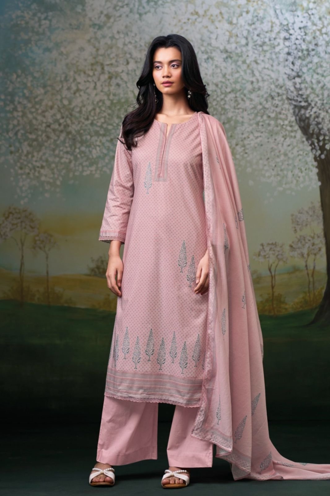 Ganga Fashion Nivellea S4733 Premium Cotton Suit S4733-B