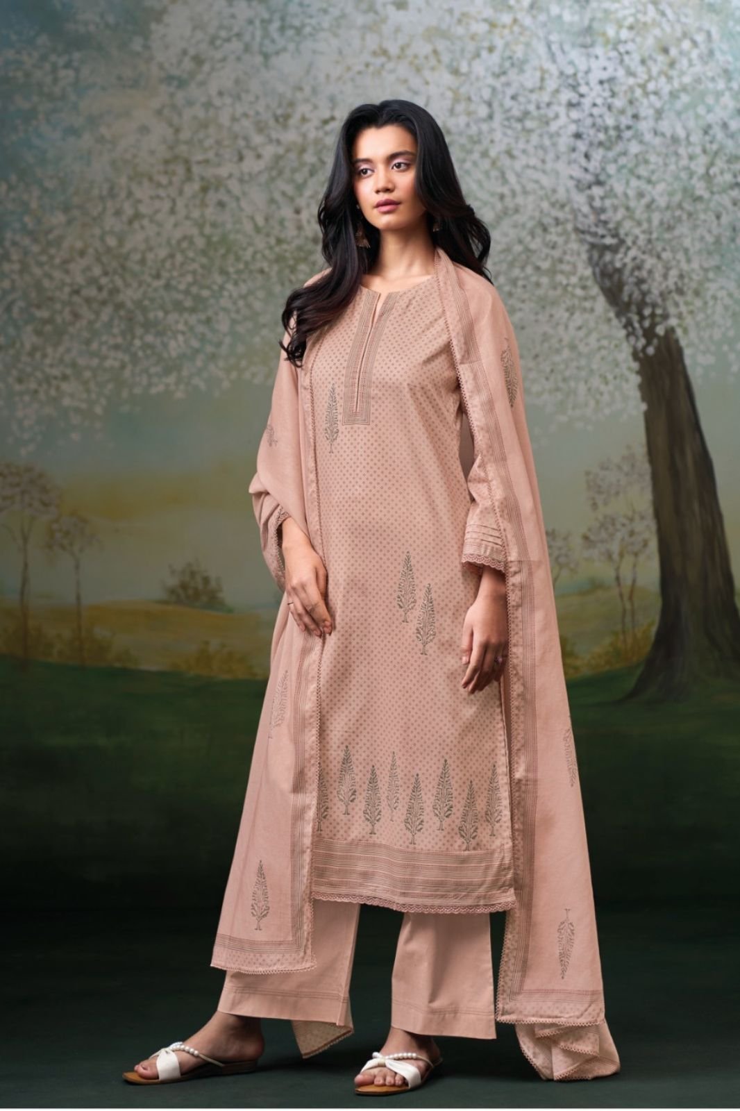 Ganga Fashion Nivellea S4733 Premium Cotton Suit S4733-C