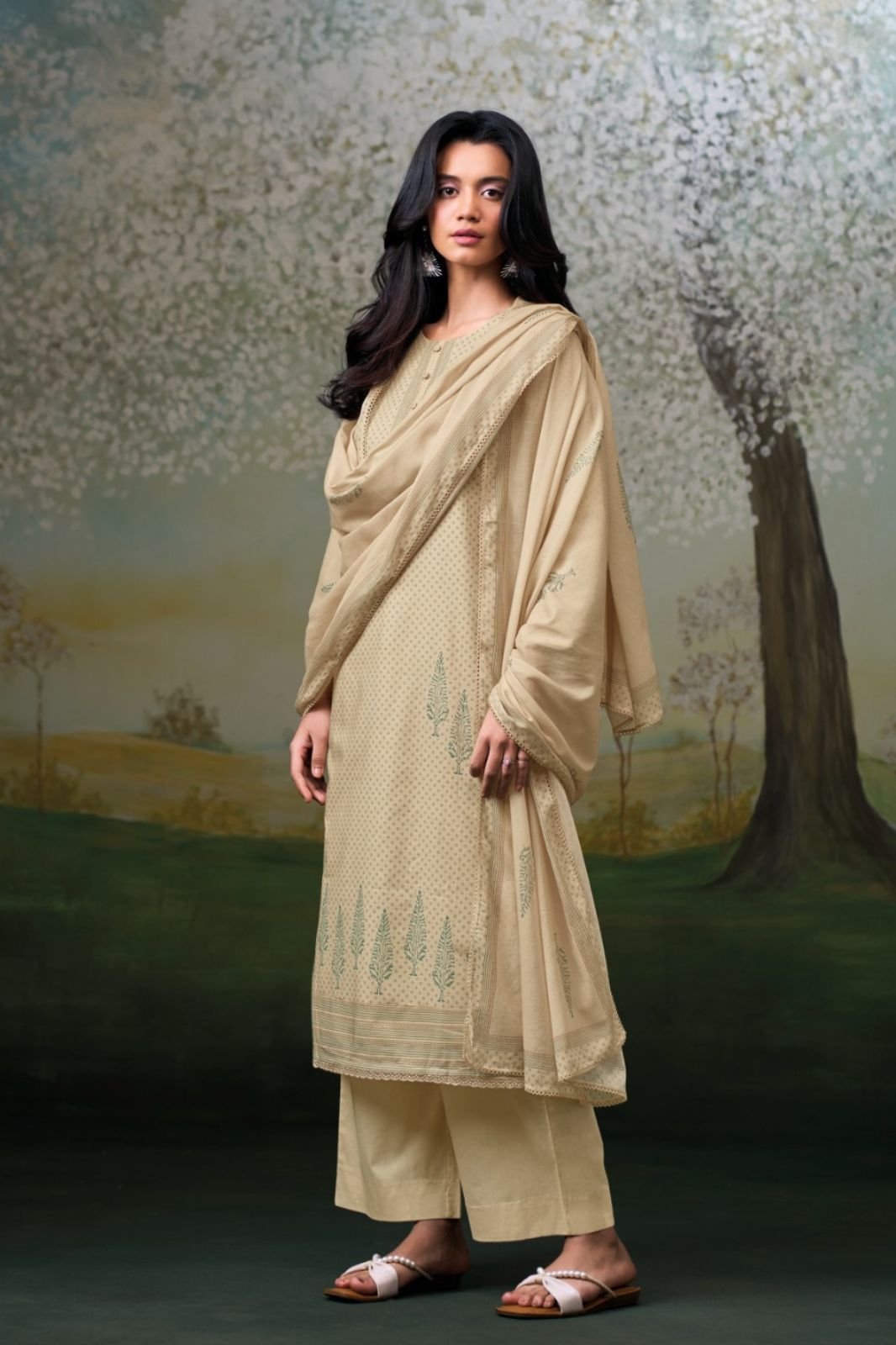Ganga Fashion Nivellea S4733 Premium Cotton Suit S4733-D