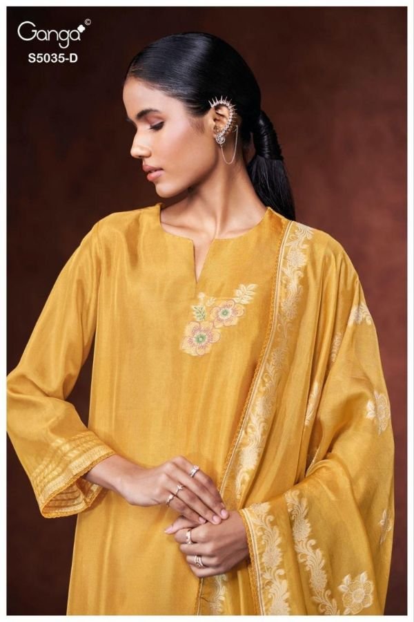Ganga Fashion Phaevi S5035 Silk Ladies Suit S5035-D