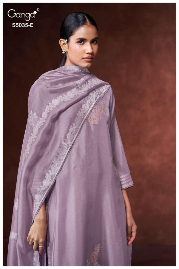 Ganga Fashion Phaevi S5035 Silk Ladies Suit S5035-E