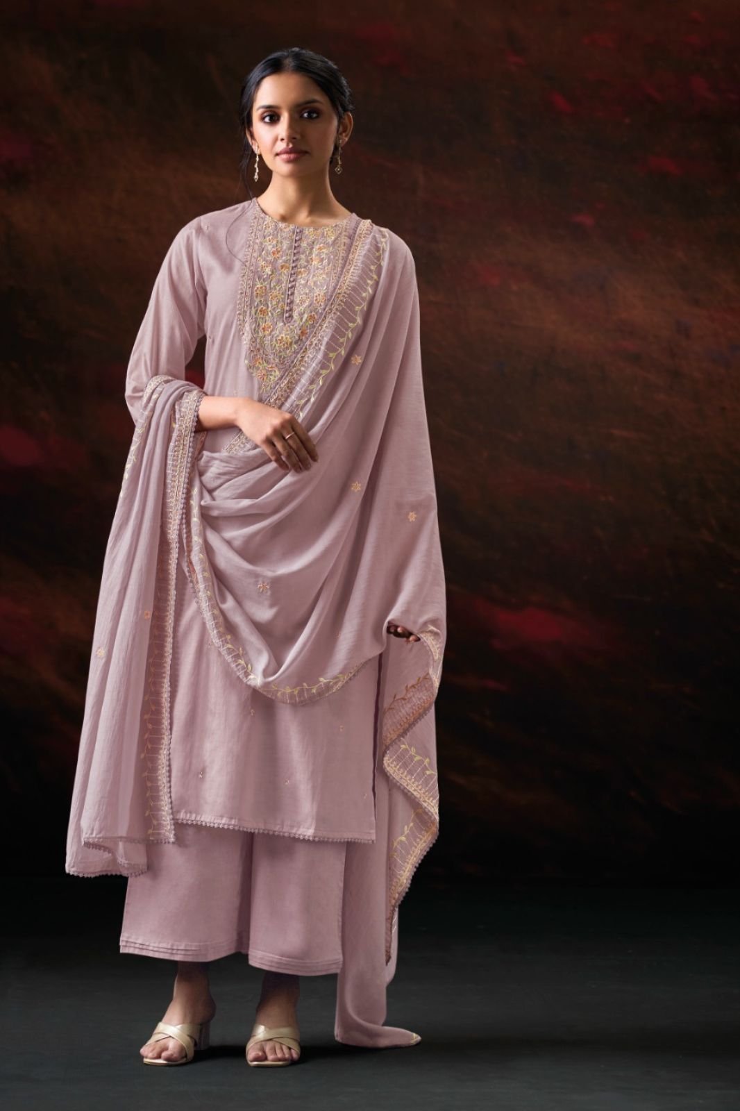 Ganga Fashion Prishael S4677 Premium Pure Mul Suit S4677-B