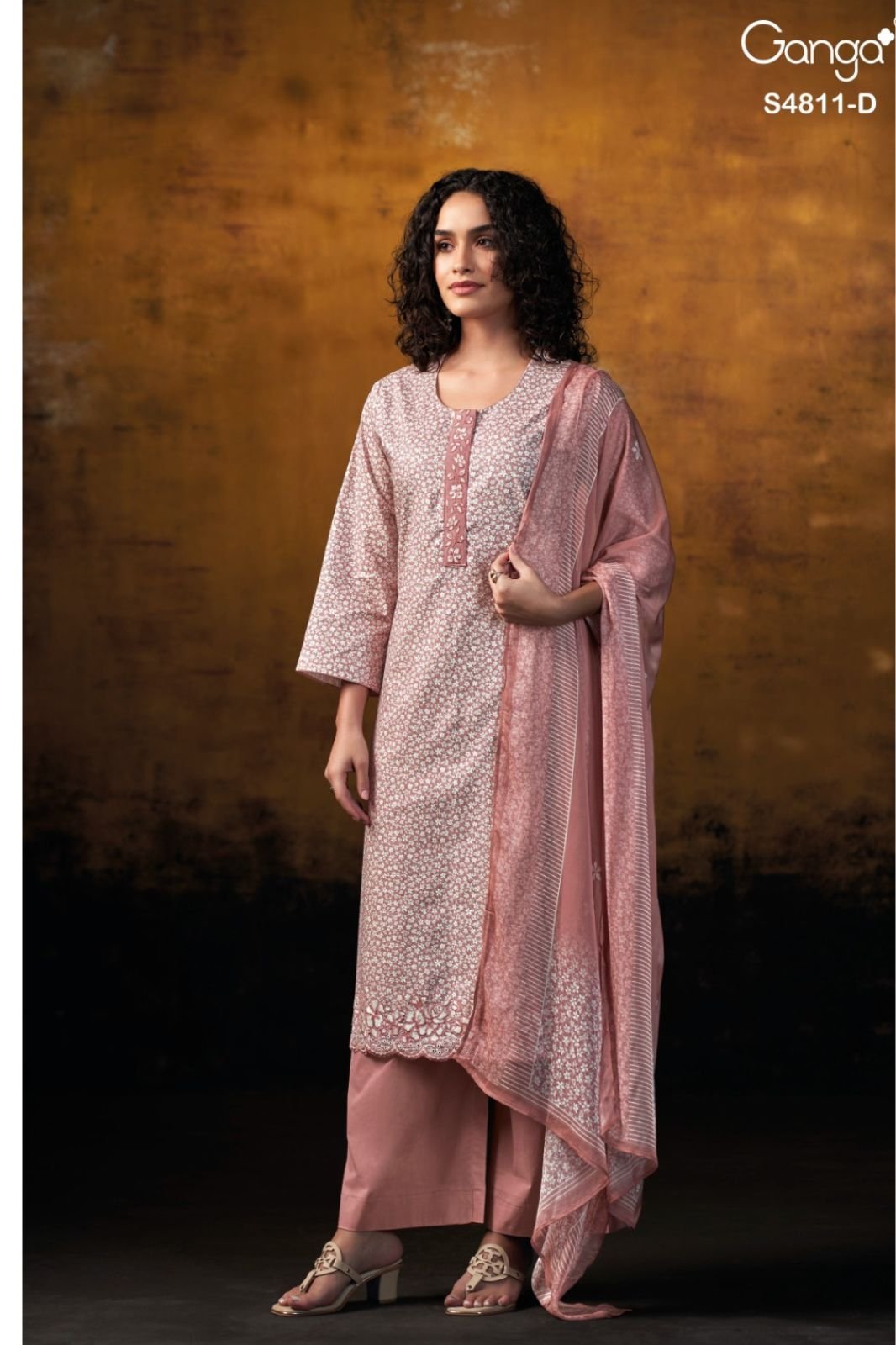 Ganga Fashion Ramya S4811 Premium Cotton Suit S4811-D