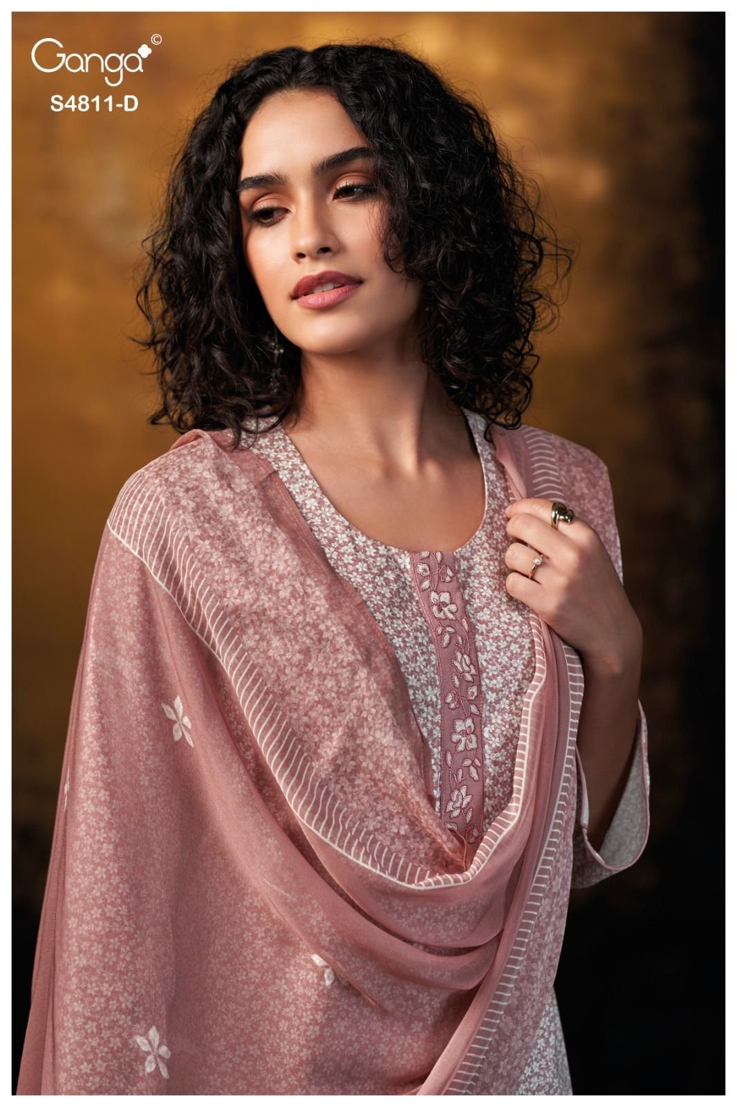 Ganga Fashion Ramya S4811 Premium Cotton Suit S4811-D
