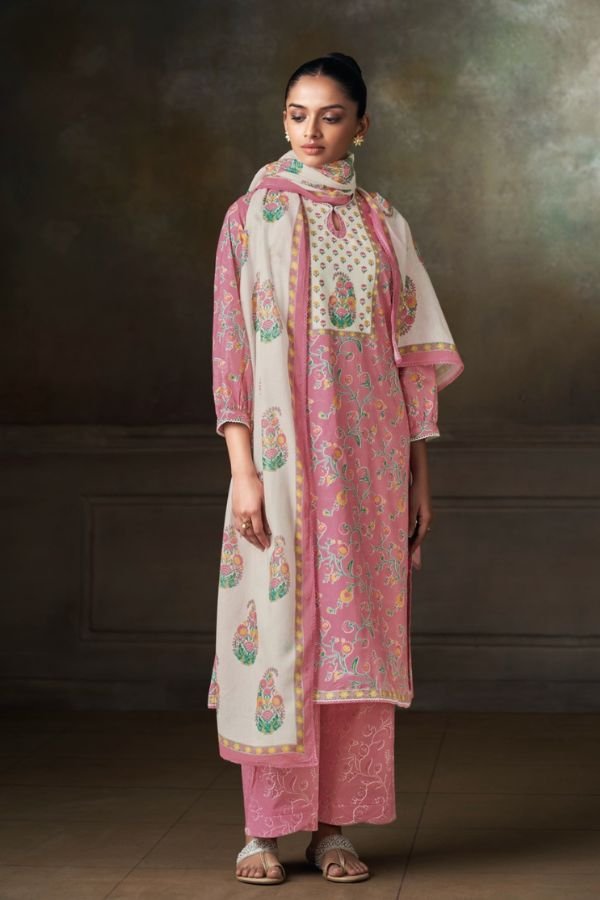 Ganga Fashion Tersia S4960 Premium Cotton Suit S4960-C