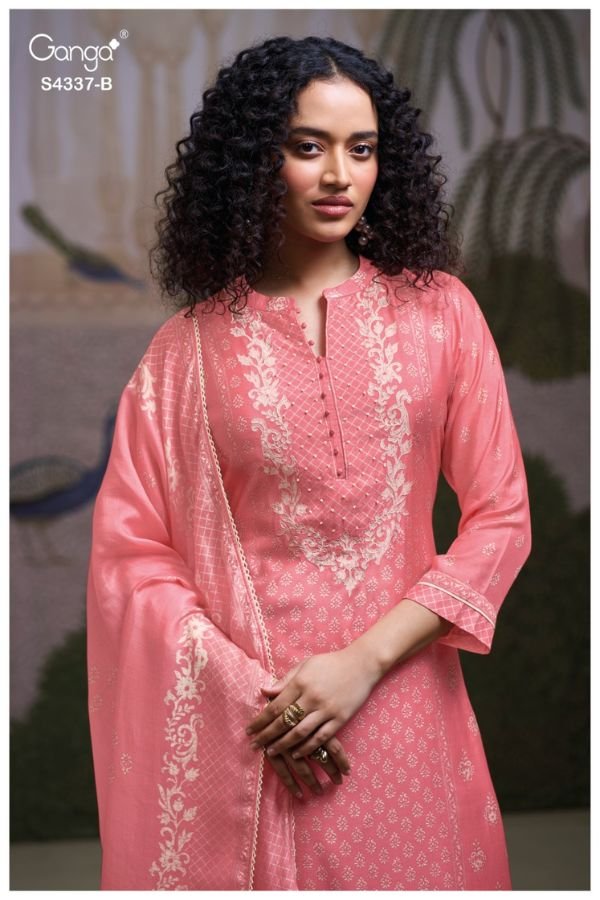 Ganga Fashion Varesha S4820 Premium Cotton Suit S4820-B