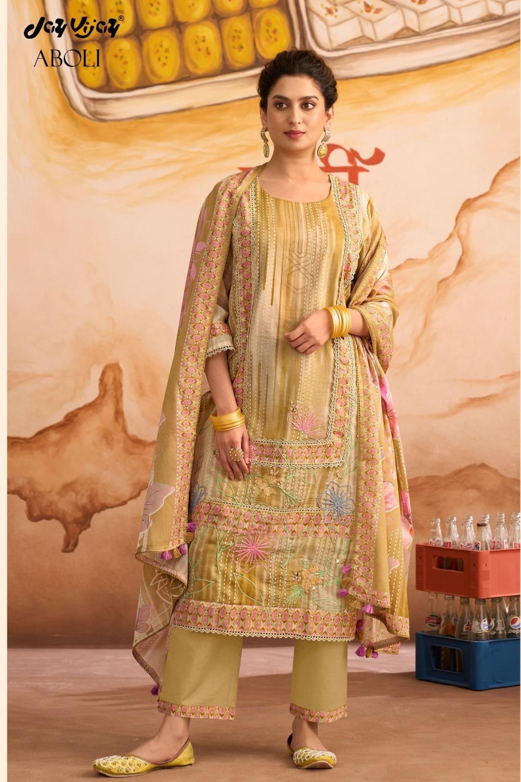 Jay Vijay Prints Aboli 2 Premium Mal Cotton Suit 3281-A