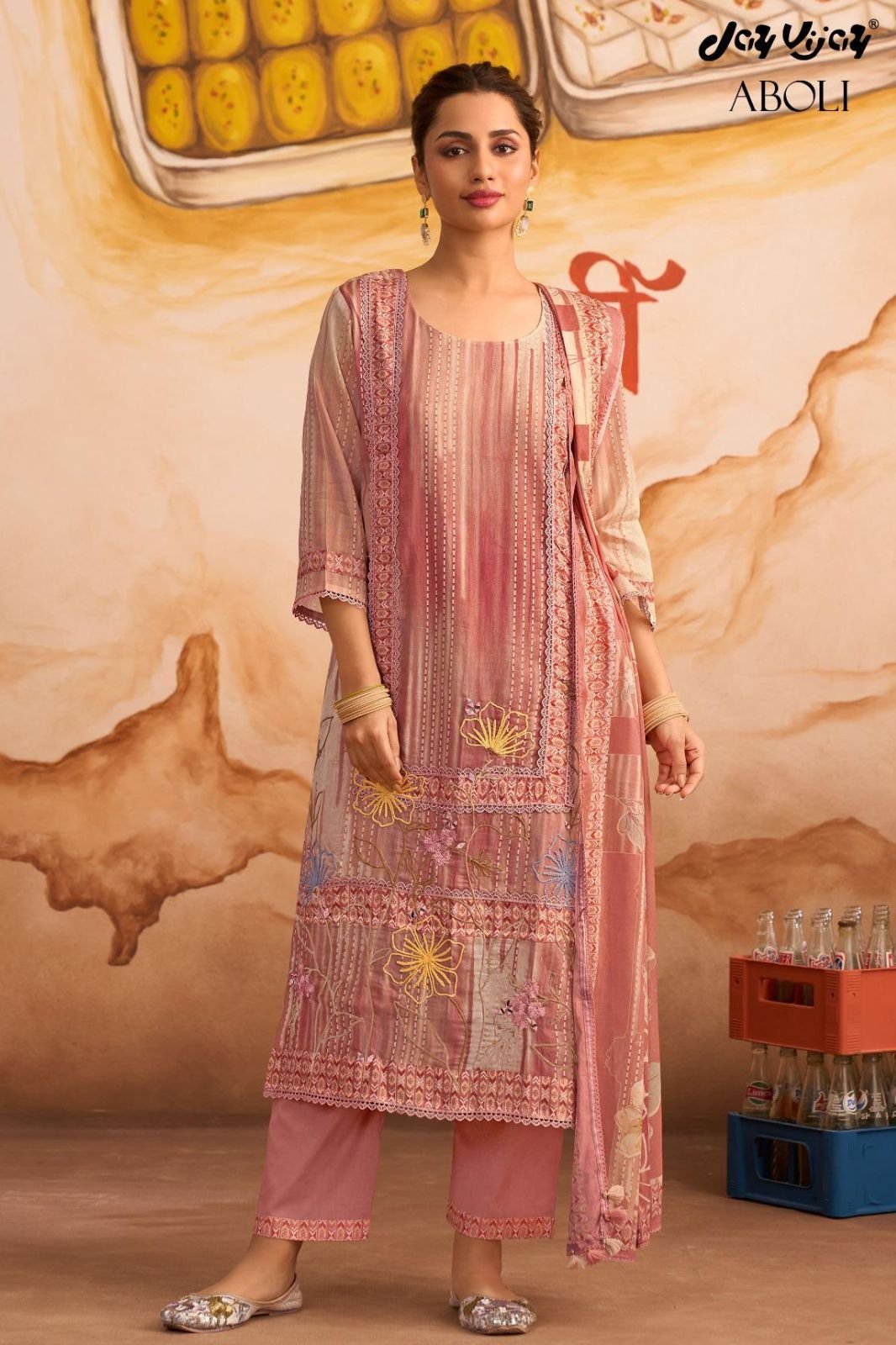 Jay Vijay Prints Aboli 2 Premium Mal Cotton Suit 3281-B