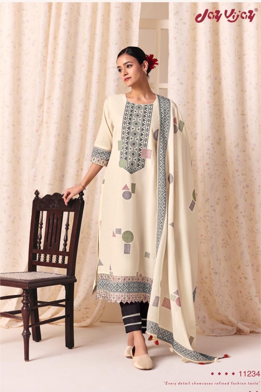 Jay Vijay Prints Classic Vibes Premium Cotton Suit 11234