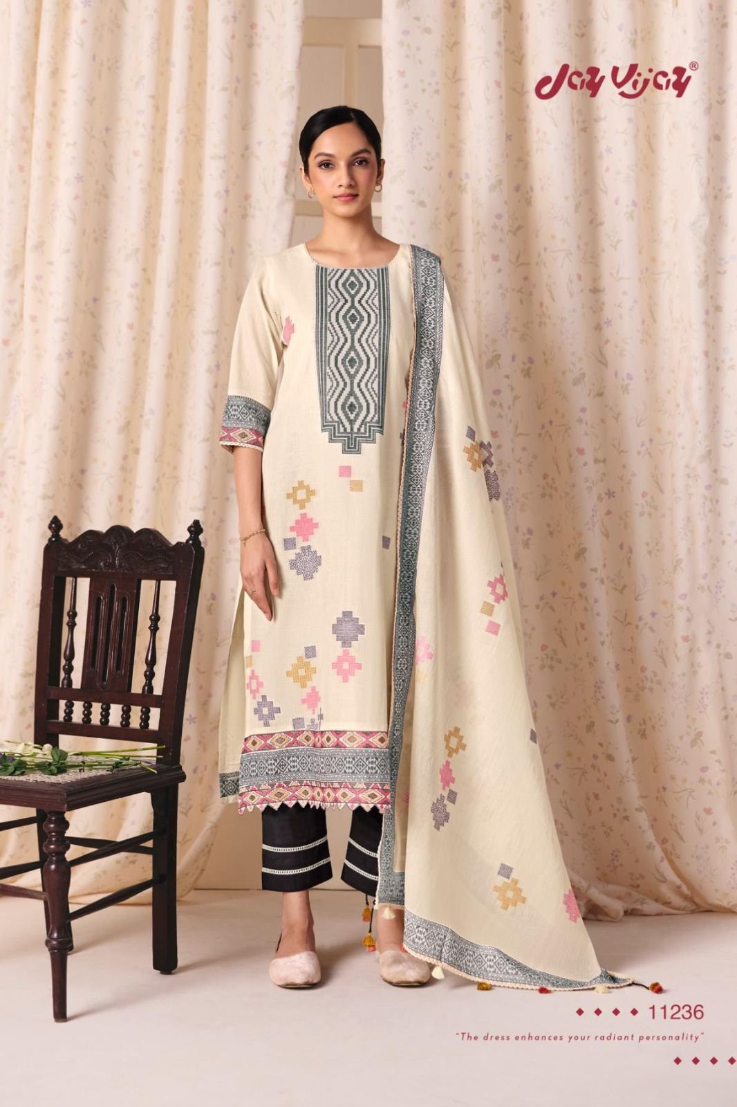 Jay Vijay Prints Classic Vibes Premium Cotton Suit 11236