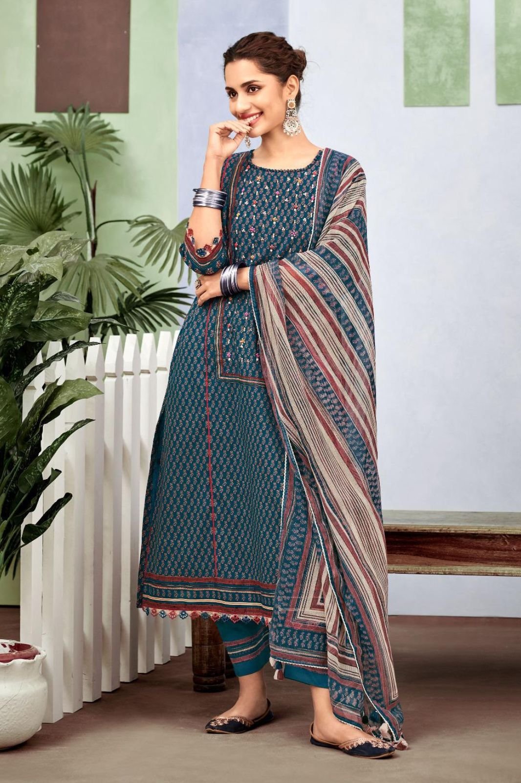Jay Vijay Prints Dil Daar Premium Cotton Ladies Suit 11112