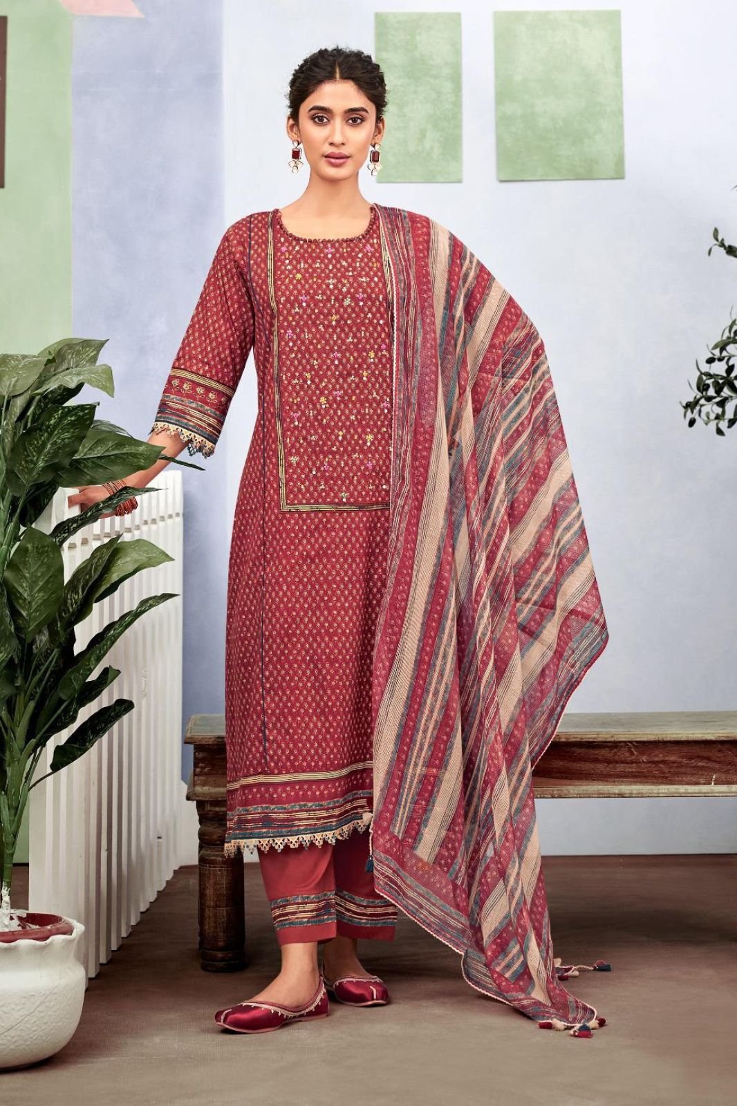 Jay Vijay Prints Dil Daar Premium Cotton Ladies Suit 11114