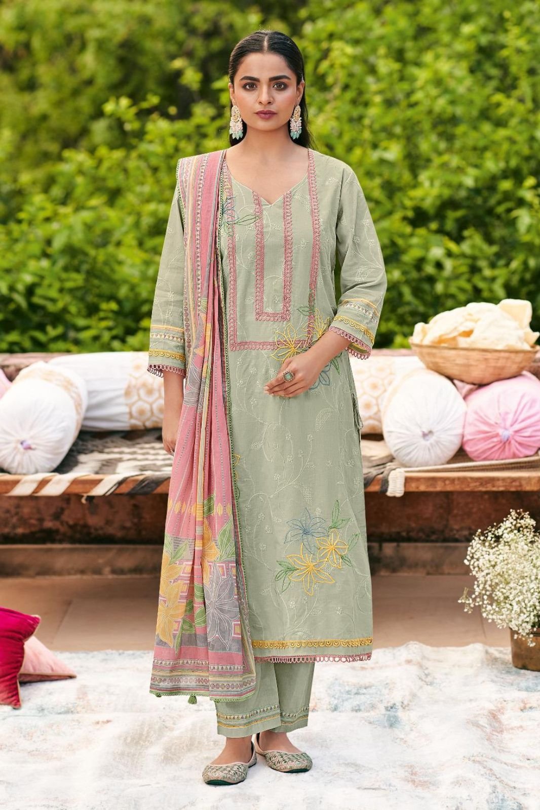 Jay Vijay Prints Fitrah Premium Cotton Ladies Suit 10671