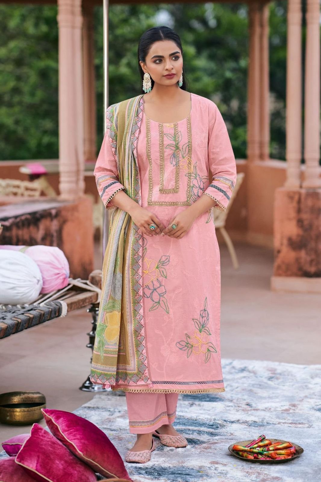 Jay Vijay Prints Fitrah Premium Cotton Ladies Suit 10672