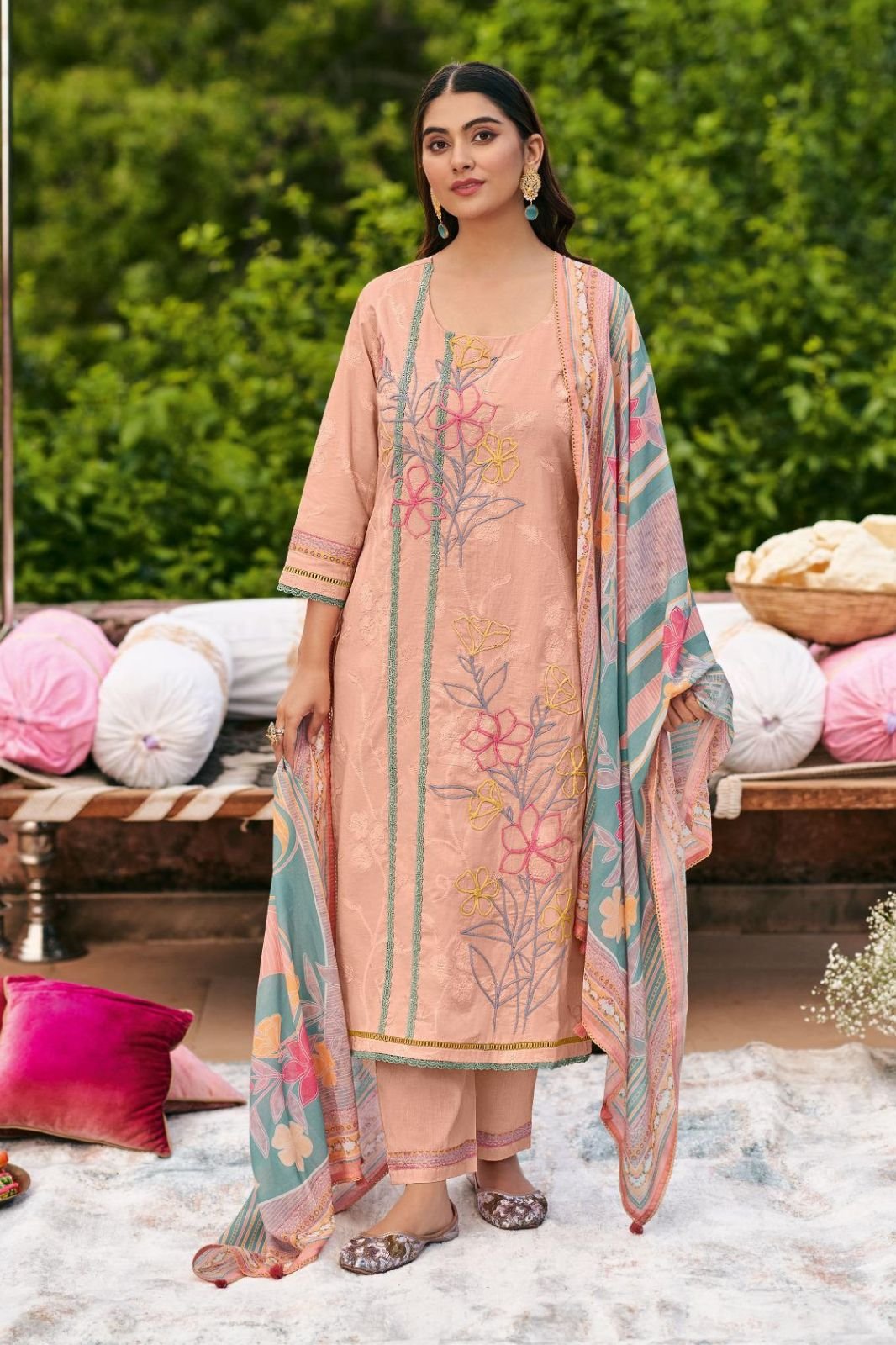 Jay Vijay Prints Fitrah Premium Cotton Ladies Suit 10673